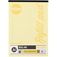Rhino - Libreta de repuesto (a rayas- con margen- A4)- color amarillo
